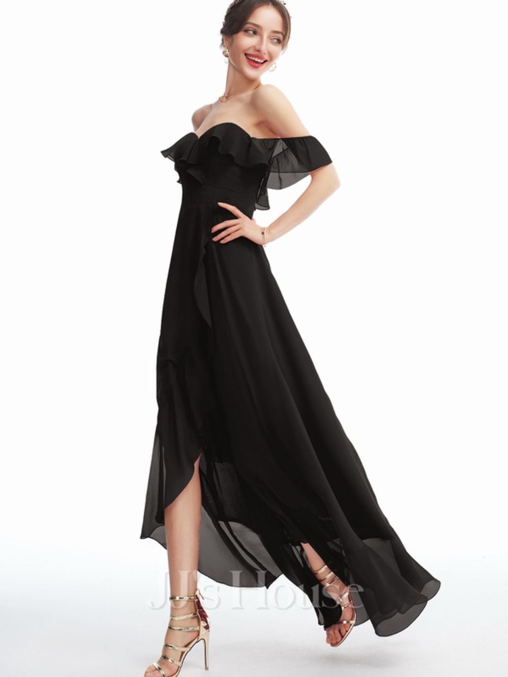 JJs House Black High Low Dress